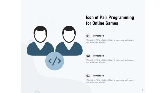 Set Of Two Online Games Pair Programming Ppt PowerPoint Presentation Complete Deck