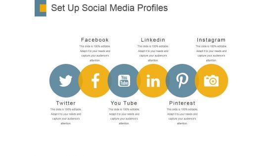 Set Up Social Media Profiles Ppt PowerPoint Presentation Show Model