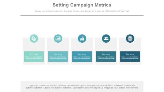 Setting Campaign Metrics Ppt Slides