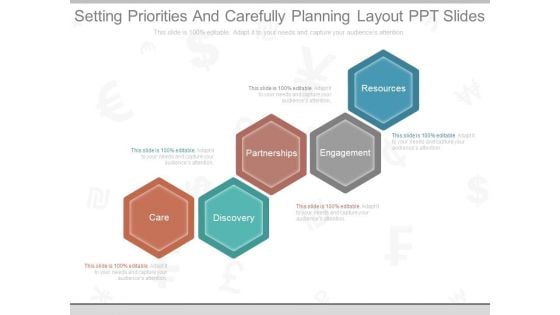 Setting Priorities And Carefully Planning Layout Ppt Slides