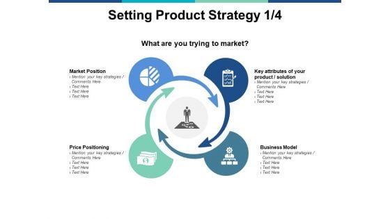 Setting Product Strategy Planning Ppt PowerPoint Presentation Icon Slide Download