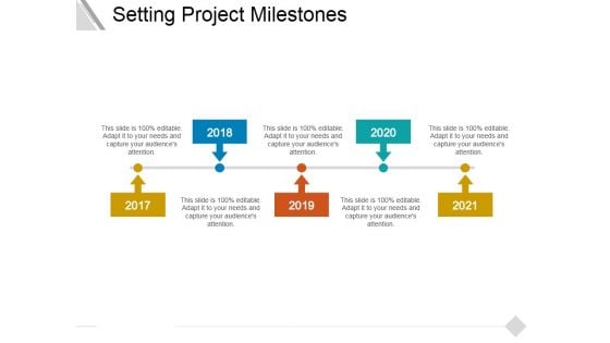 Setting Project Milestones Ppt PowerPoint Presentation Infographics Icon