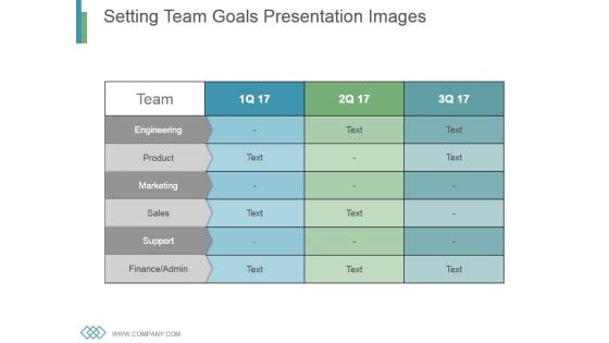 Setting Team Goals Presentation Images