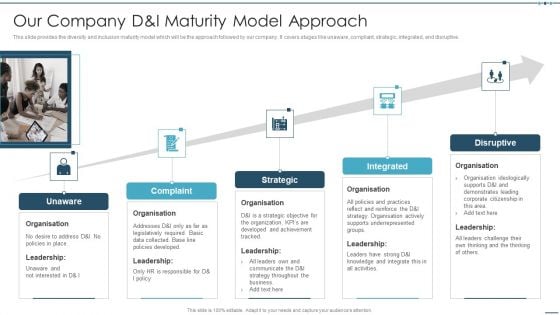 Setting Workplace Diversity And Inclusivity Objectives Our Company D And I Maturity Model Approach Professional PDF