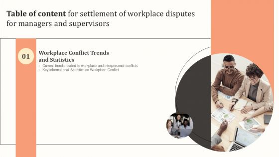 Settlement Of Workplace Disputes For Managers And Supervisors Table Of Content Rules PDF