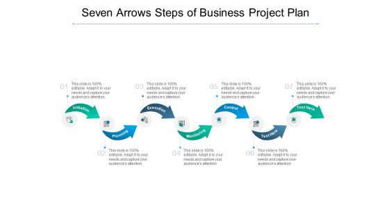 Seven Arrows Steps Of Business Project Plan Ppt PowerPoint Presentation Infographics Mockup
