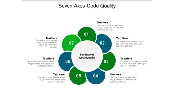 Seven Axes Code Quality Ppt PowerPoint Presentation Gallery Format Ideas Cpb Pdf