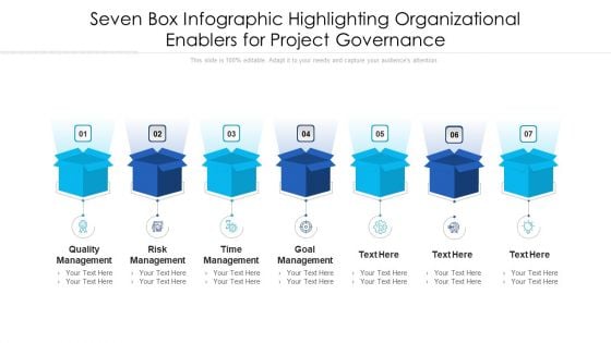 Seven Box Infographic Highlighting Organizational Enablers For Project Governance Ppt PowerPoint Presentation Gallery Master Slide PDF Seven Box Infographic Highlighting Organizational Enablers For Project Governance Ppt PowerPoint Presentation Gallery Master Slide PDF
