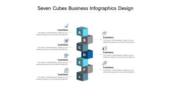 Seven Cubes Business Infographics Design Ppt PowerPoint Presentation Ideas Inspiration