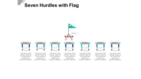 Seven Hurdles With Flag Ppt PowerPoint Presentation Visual Aids Backgrounds