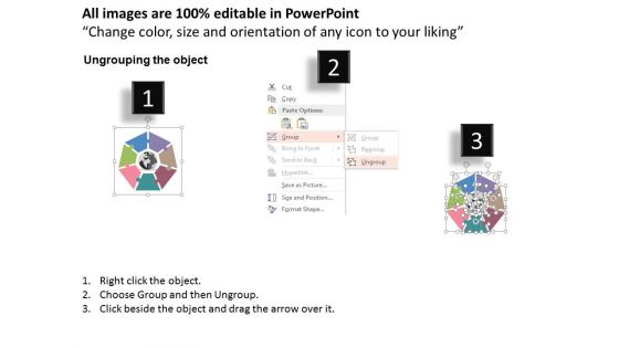 Seven Icons For Global Business Communication Powerpoint Templates