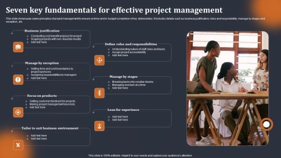 Seven Key Fundamentals For Effective Project Management Brochure PDF Seven Key Fundamentals For Effective Project Management Brochure PDF