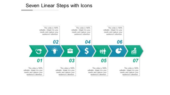 Seven Linear Steps With Icons Ppt PowerPoint Presentation Icon Files