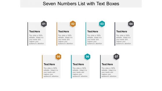 Seven Numbers List With Text Boxes Ppt PowerPoint Presentation Outline Themes