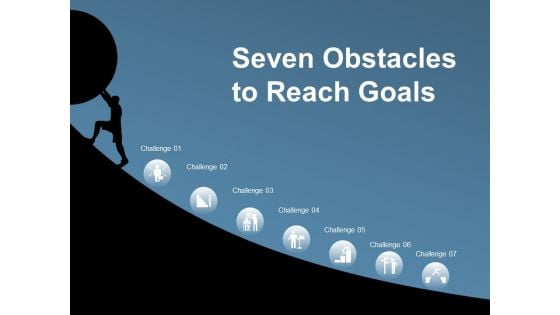 Seven Obstacles To Reach Goals Ppt PowerPoint Presentation Show Visuals