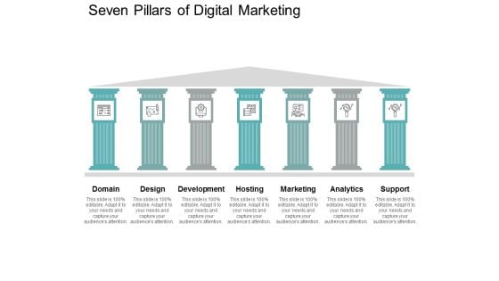 Seven Pillars Of Digital Marketing Ppt PowerPoint Presentation Gallery Icon