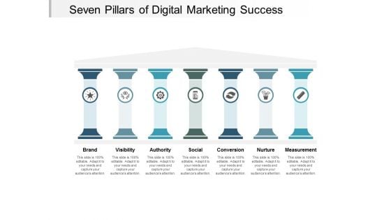 Seven Pillars Of Digital Marketing Success Ppt PowerPoint Presentation Styles Designs Download