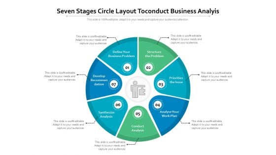 Seven Stages Circle Layout Toconduct Business Analyis Ppt PowerPoint Presentation Gallery Objects PDF