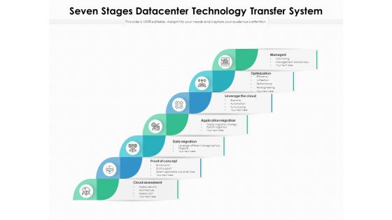 Seven Stages Datacenter Technology Transfer System Ppt PowerPoint Presentation Inspiration Demonstration PDF