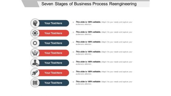 Seven Stages Of Business Process Reengineering Ppt PowerPoint Presentation Gallery Professional PDF