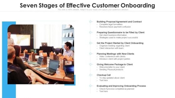 Seven Stages Of Effective Customer Onboarding Ppt File Shapes PDF