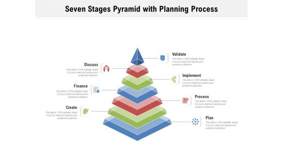 Seven Stages Pyramid With Planning Process Ppt PowerPoint Presentation Layouts Layout PDF