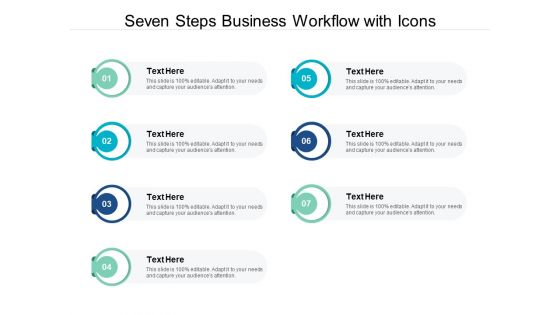 Seven Steps Business Workflow With Icons Ppt PowerPoint Presentation Ideas Graphic Images