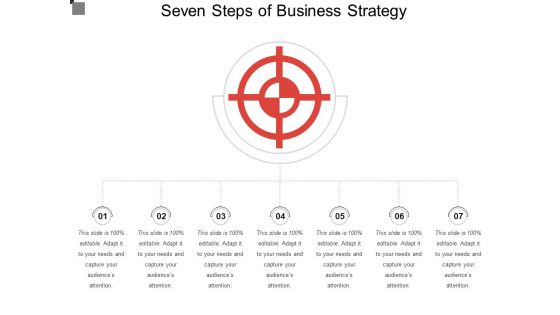 Seven Steps Of Business Strategy Ppt PowerPoint Presentation Summary Outfit PDF