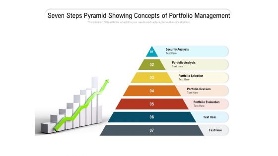 Seven Steps Pyramid Showing Concepts Of Portfolio Management Ppt PowerPoint Presentation Ideas Example PDF