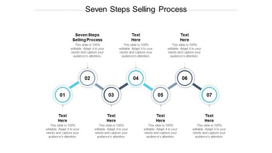 Seven Steps Selling Process Ppt PowerPoint Presentation Icon Show Cpb Pdf