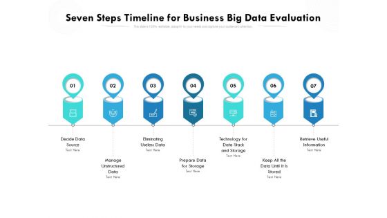 Seven Steps Timeline For Business Big Data Evaluation Ppt PowerPoint Presentation Gallery Shapes PDF Seven Steps Timeline For Business Big Data Evaluation Ppt PowerPoint Presentation Gallery Shapes PDF