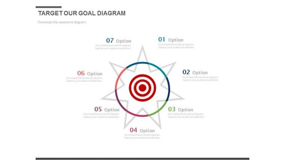 Seven Steps To Focus On Target Powerpoint Slides