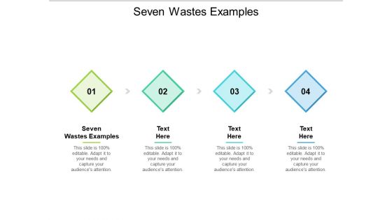 Seven Wastes Examples Ppt PowerPoint Presentation Infographic Template Show Cpb Pdf