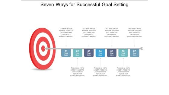 Seven Ways For Successful Goal Setting Ppt PowerPoint Presentation Inspiration Grid