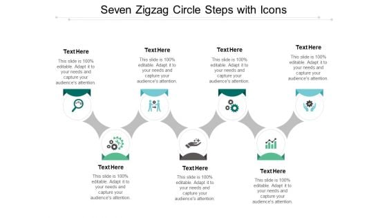 Seven Zigzag Circle Steps With Icons Ppt PowerPoint Presentation Portfolio Model