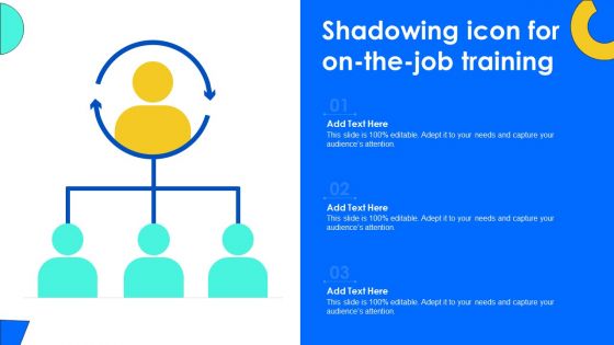 Shadowing Icon For On The Job Training Elements PDF