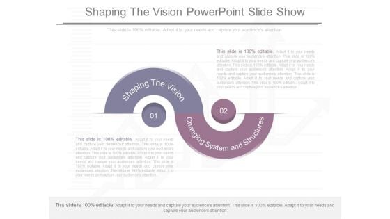 Shaping The Vision Powerpoint Slide Show