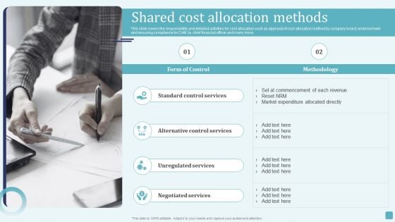 Shared Cost Allocation Methods Stages Of Cost Allocation Procedure Designs PDF