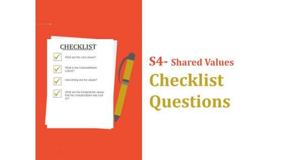 Shared Values Checklist Questions Ppt PowerPoint Presentation Pictures Background Designs