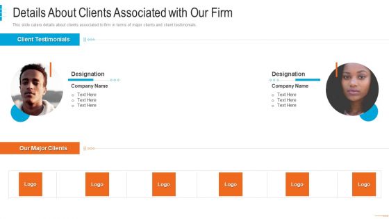 Shared Workspace Capital Funding Details About Clients Associated With Our Firm Themes PDF