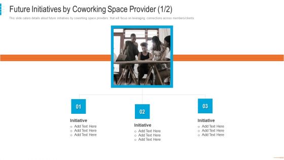 Shared Workspace Capital Funding Future Initiatives By Coworking Space Provider Initiative Slides PDF