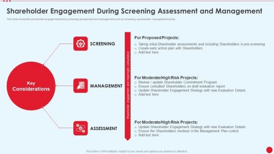 Shareholder Engagement During Screening Assessment And Management Evaluation Stakeholder Capitalism For Long Term Value Addition Inspiration PDF