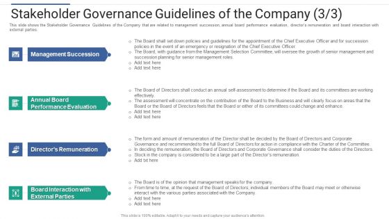 Shareholder Governance Enhance Comprehensive Corporate Performance Stakeholder Guidelines Company Topics PDF Shareholder Governance Enhance Comprehensive Corporate Performance Stakeholder Guidelines Company Topics PDF
