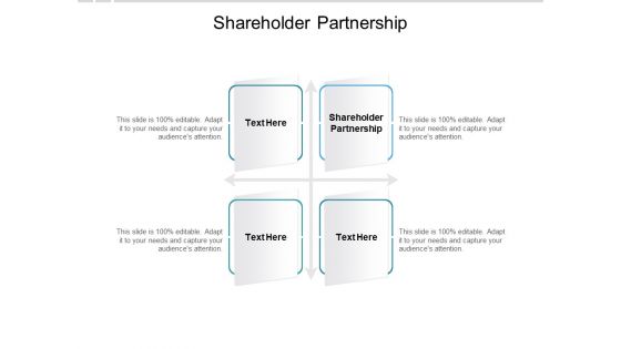 Shareholder Partnership Ppt PowerPoint Presentation Outline Inspiration Cpb