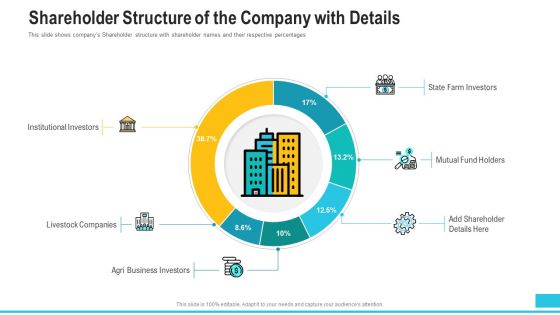 Shareholder Structure Of The Company With Details Infographics PDF