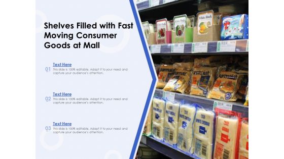 Shelves Filled With Fast Moving Consumer Goods At Mall Ppt PowerPoint Presentation Ideas Samples PDF