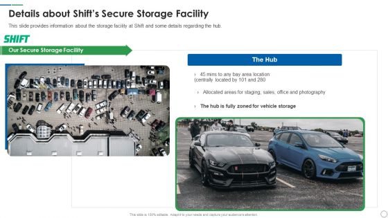Shift Capital Fundraising Pitch Deck Details About Shifts Secure Storage Facility Formats PDF