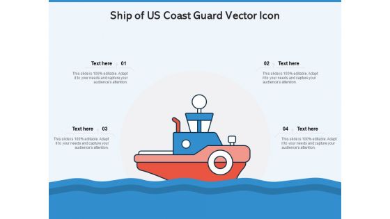 Ship Of US Coast Guard Vector Icon Ppt PowerPoint Presentation Styles Influencers PDF