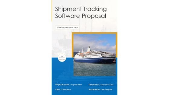 Shipment Tracking Software Proposal Example Document Report Doc Pdf Ppt