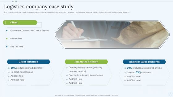 Shipping Services Company Profile Logistics Company Case Study Summary PDF
